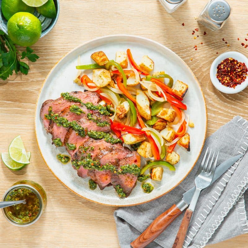 Chimichurri steak